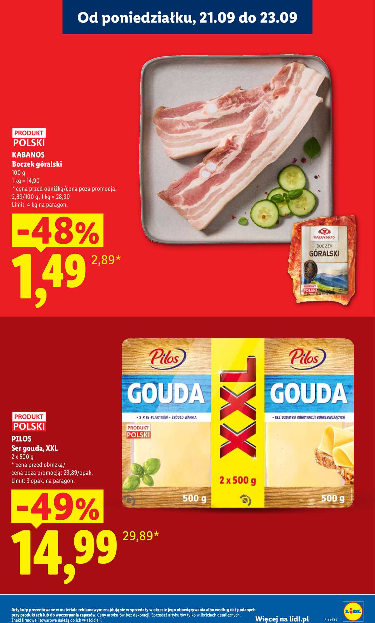 Leták Lidl Polsko 21.9.-23.9.2026 - Leták platí od 21. 9. do 23. 9. strana 15