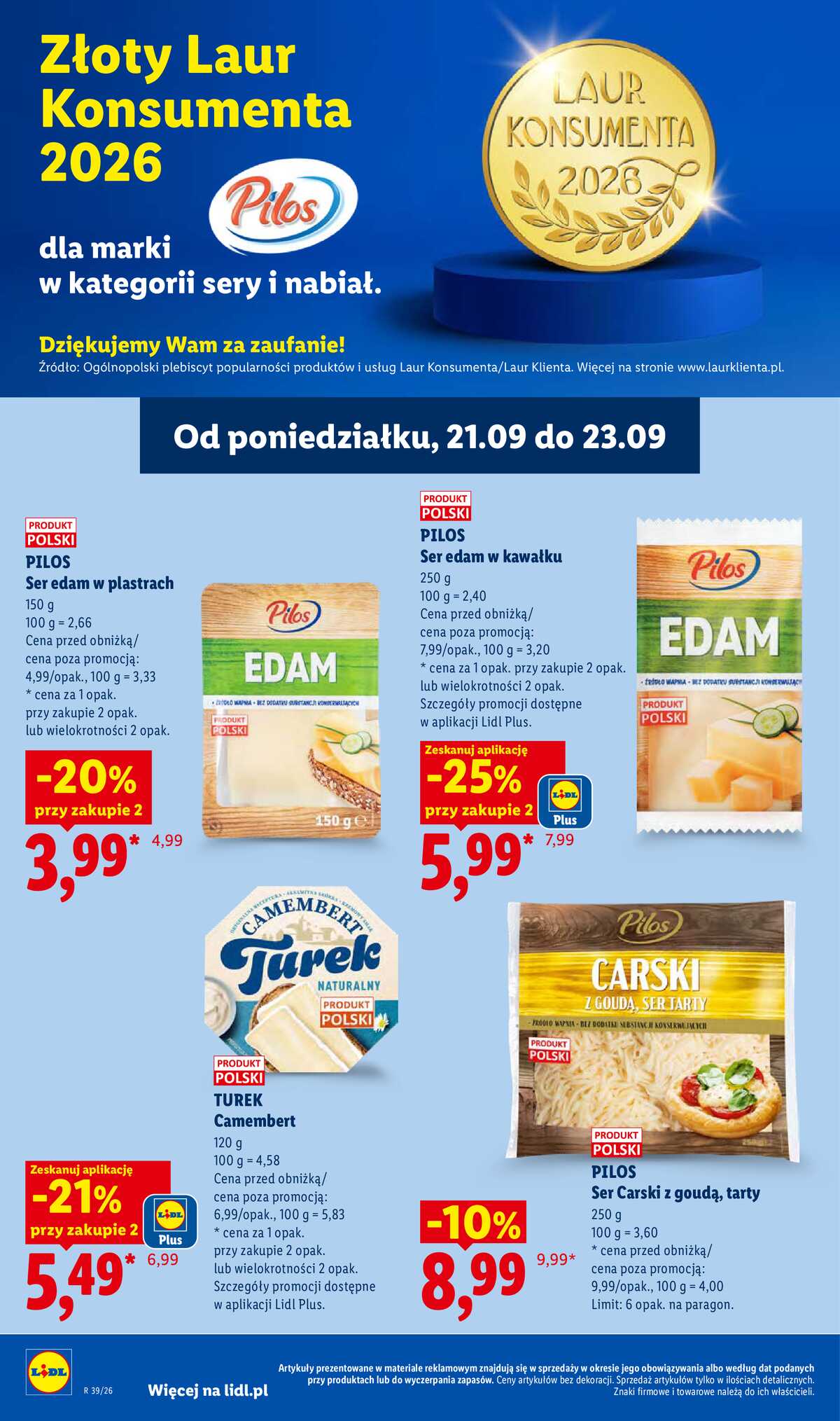 Leták Lidl Polsko 21.9.-23.9.2026 - Leták platí od 21. 9. do 23. 9. strana 66