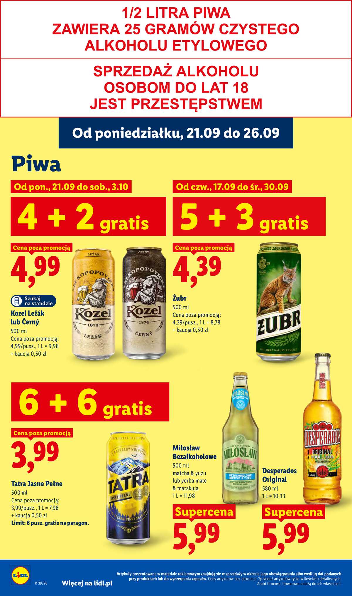 Leták Lidl Polsko 21.9.-23.9.2026 - Leták platí od 21. 9. do 23. 9. strana 78