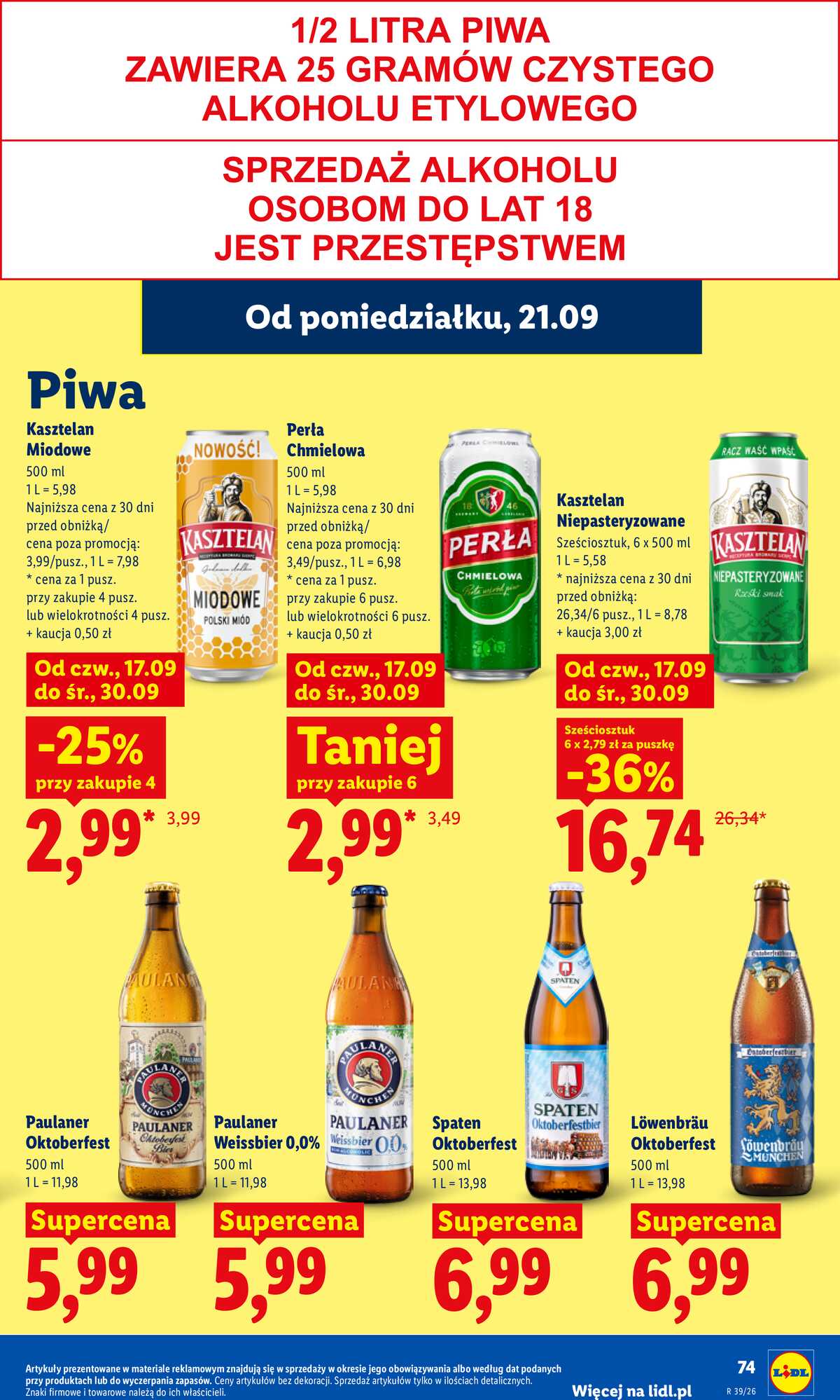 Leták Lidl Polsko 21.9.-23.9.2026 - Leták platí od 21. 9. do 23. 9. strana 79