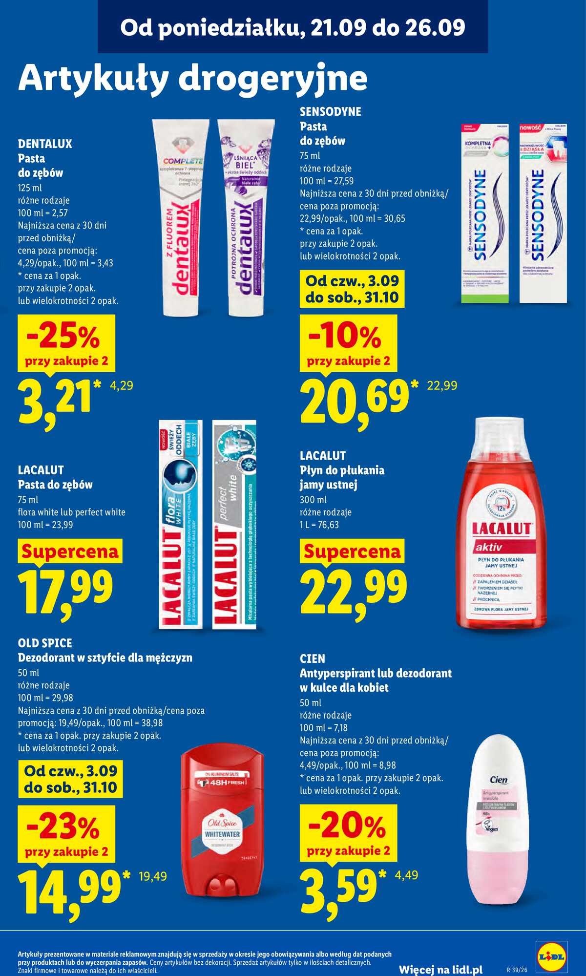 Leták Lidl Polsko 21.9.-23.9.2026 - Leták platí od 21. 9. do 23. 9. strana 95