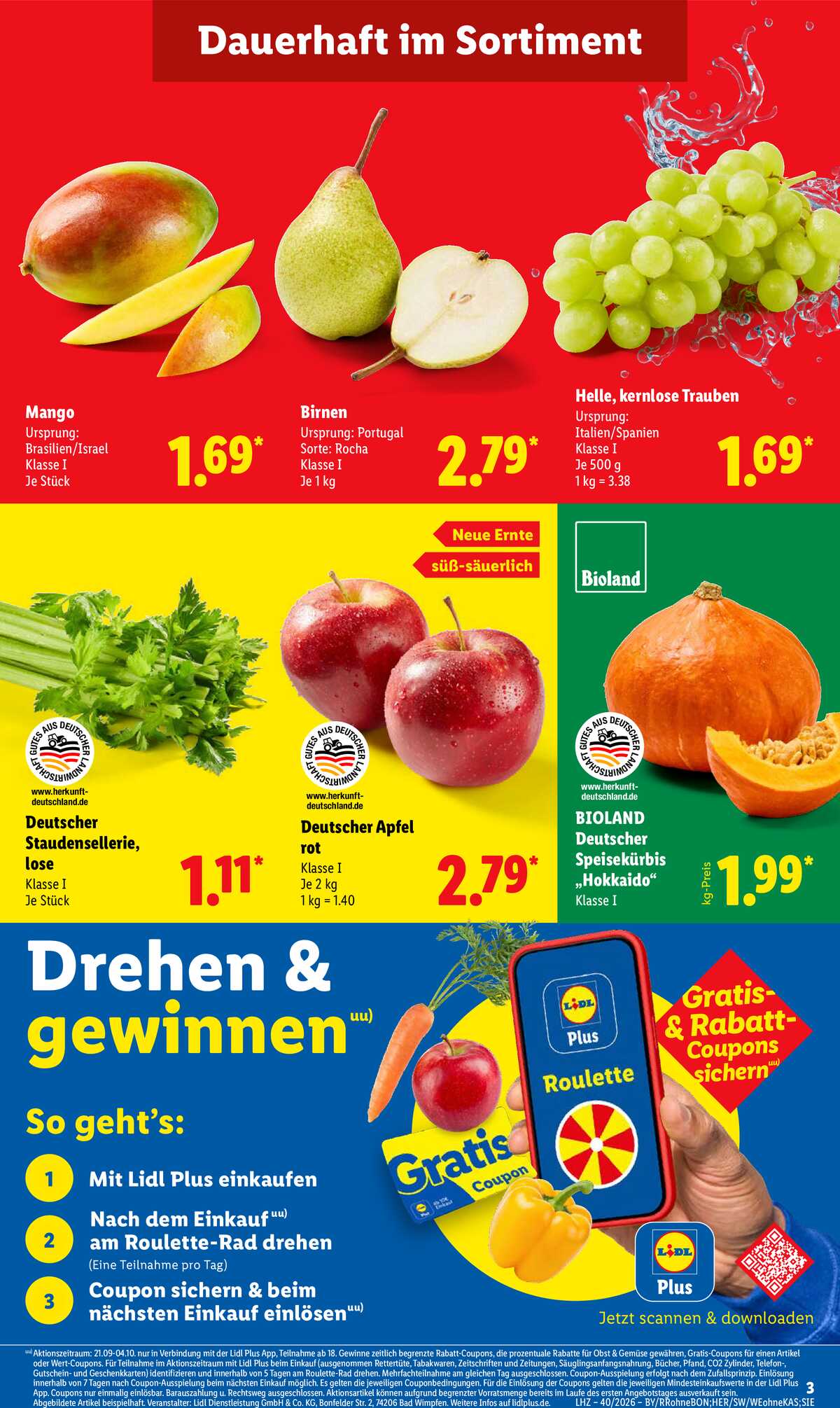 Leták Lidl Německo 28.9.-3.10.2026 strana 3