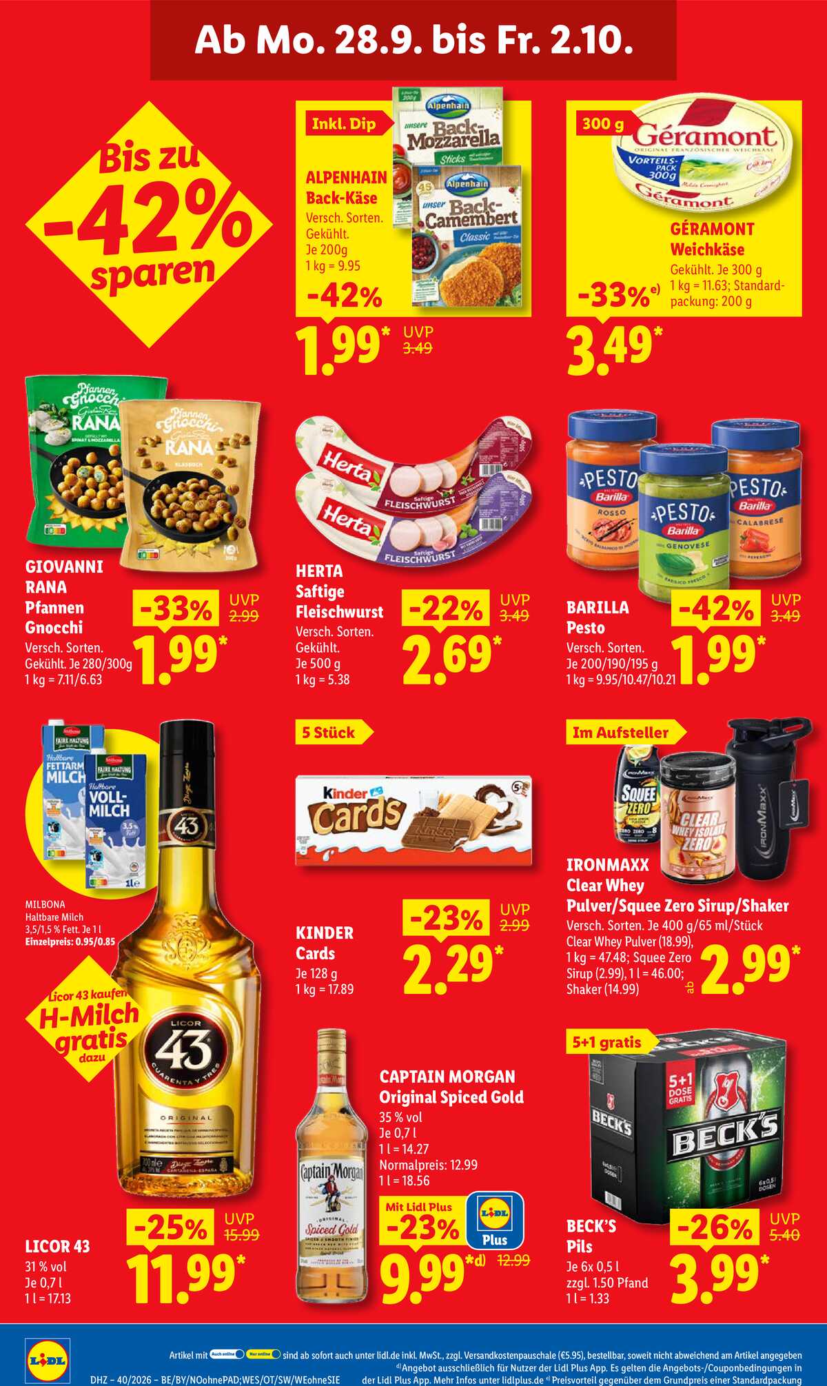 Leták Lidl Německo 28.9.-3.10.2026 strana 16