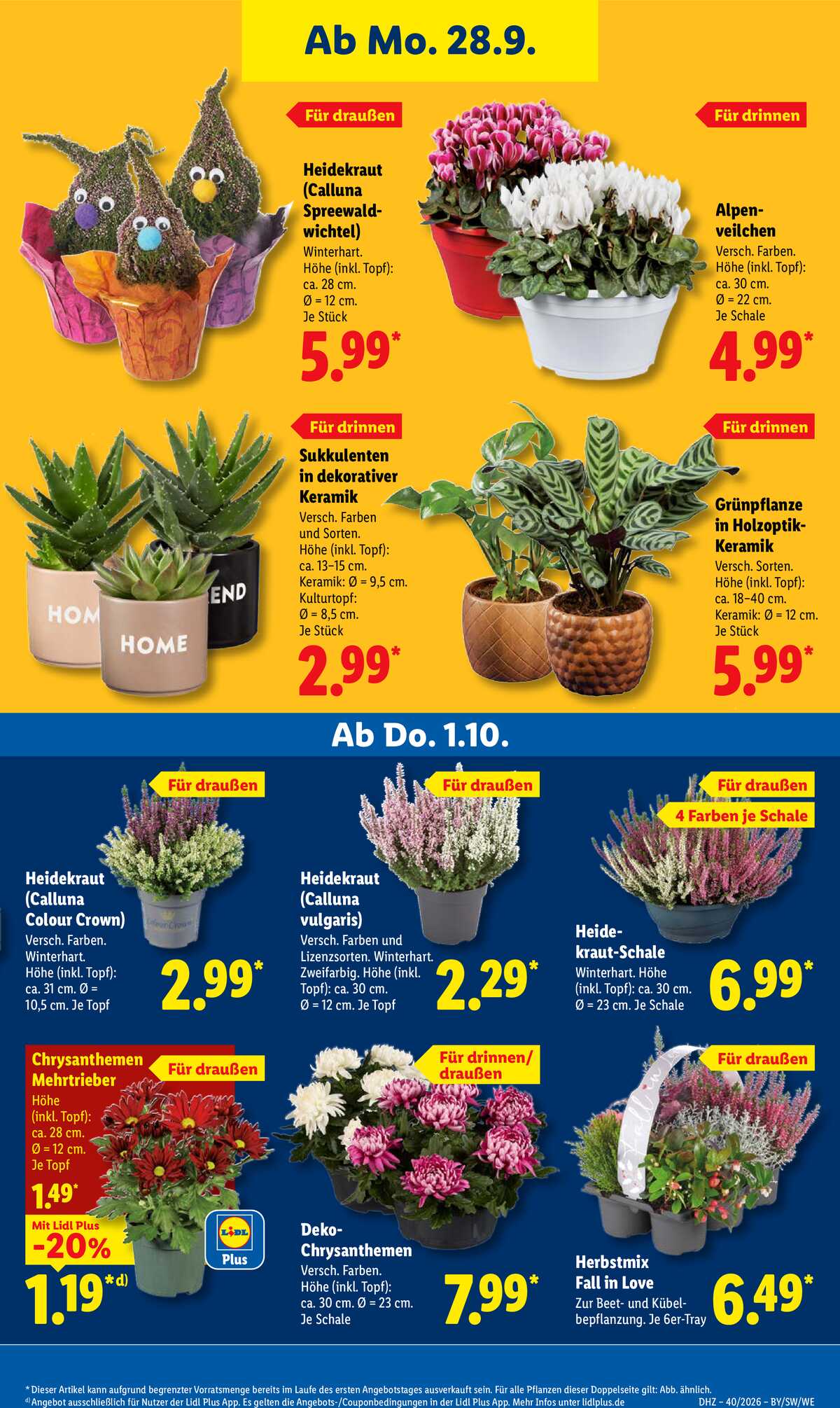 Leták Lidl Německo 28.9.-3.10.2026 strana 25