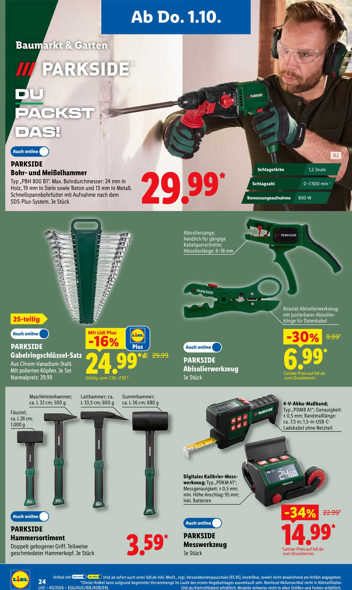 Leták Lidl Německo 28.9.-3.10.2026 strana 40