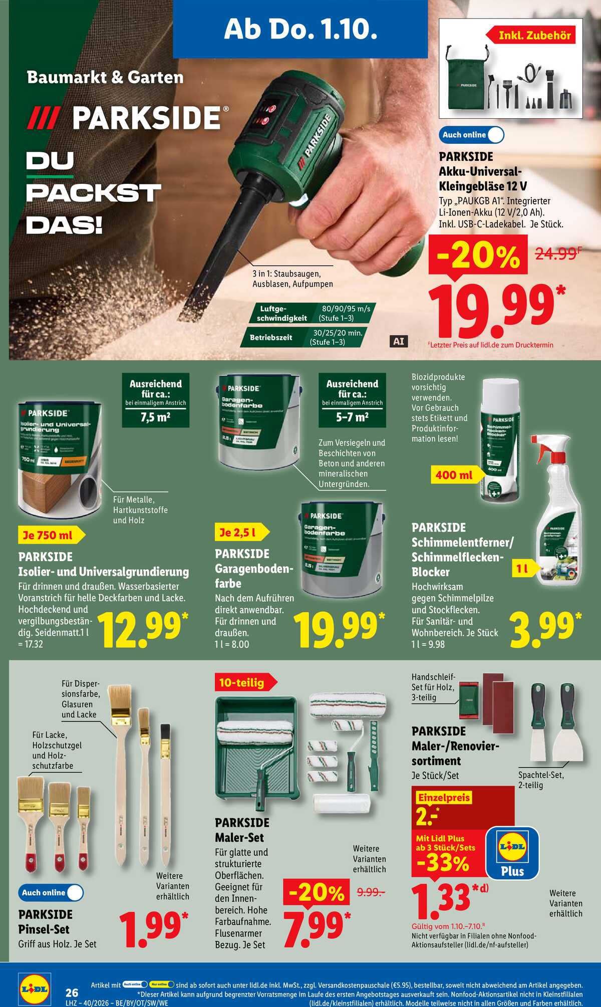 Leták Lidl Německo 28.9.-3.10.2026 strana 42