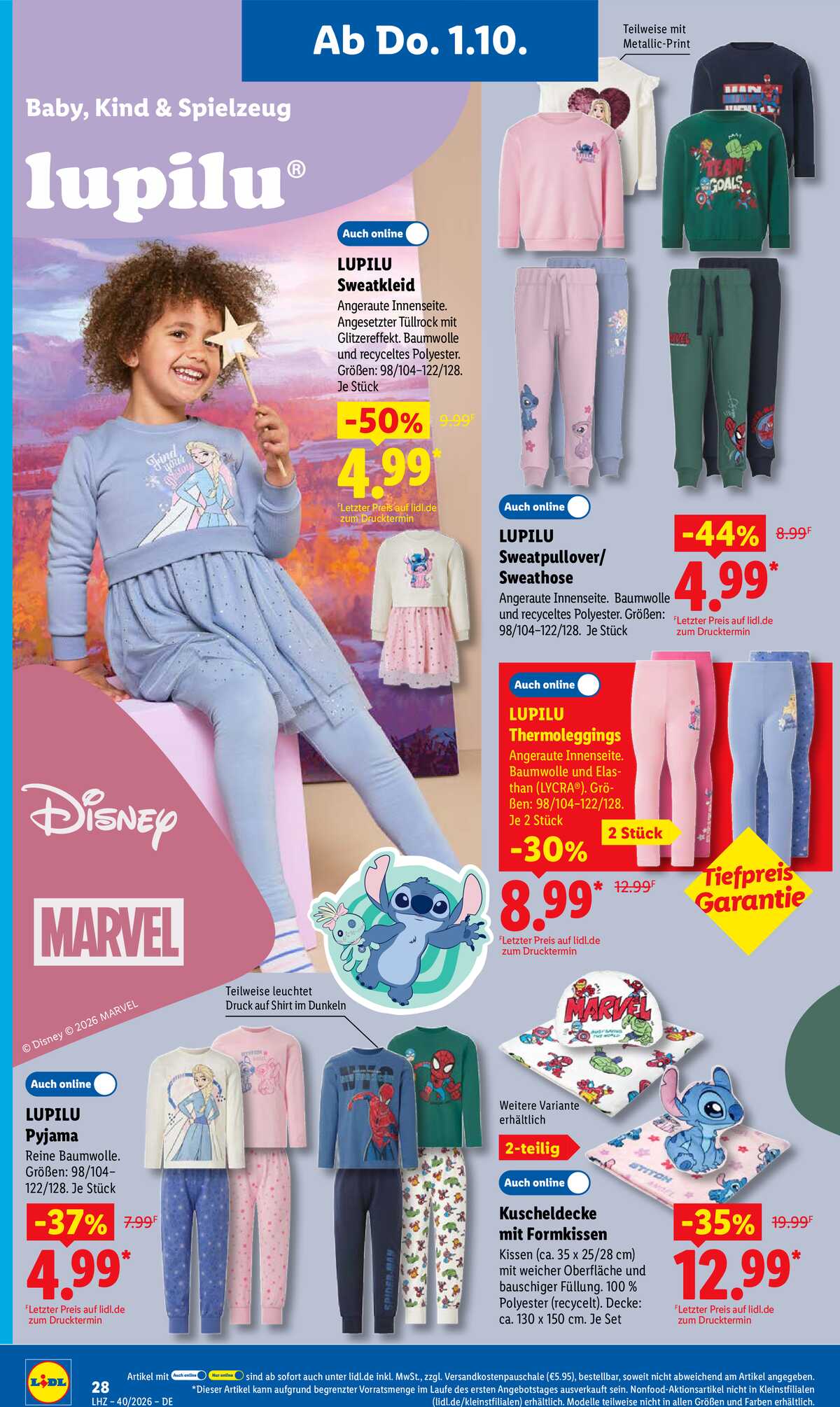 Leták Lidl Německo 28.9.-3.10.2026 strana 44