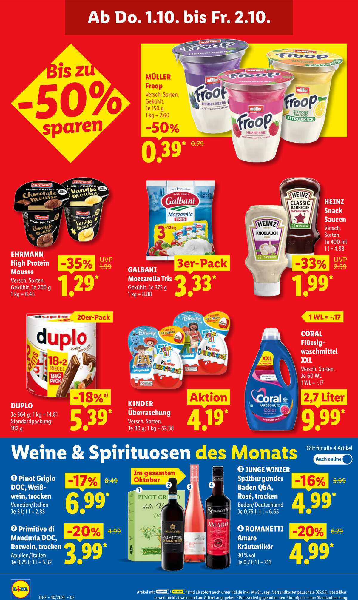 Leták Lidl Německo 28.9.-3.10.2026 strana 64