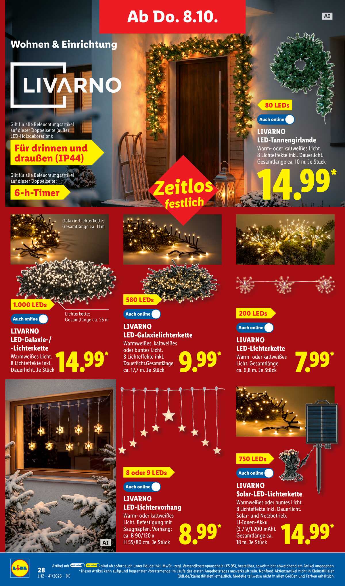 Leták Lidl Německo 5.10.-10.10.2026 strana 22