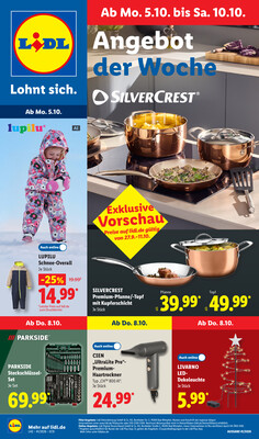 Leták Lidl Německo 5.10.-10.10.2026