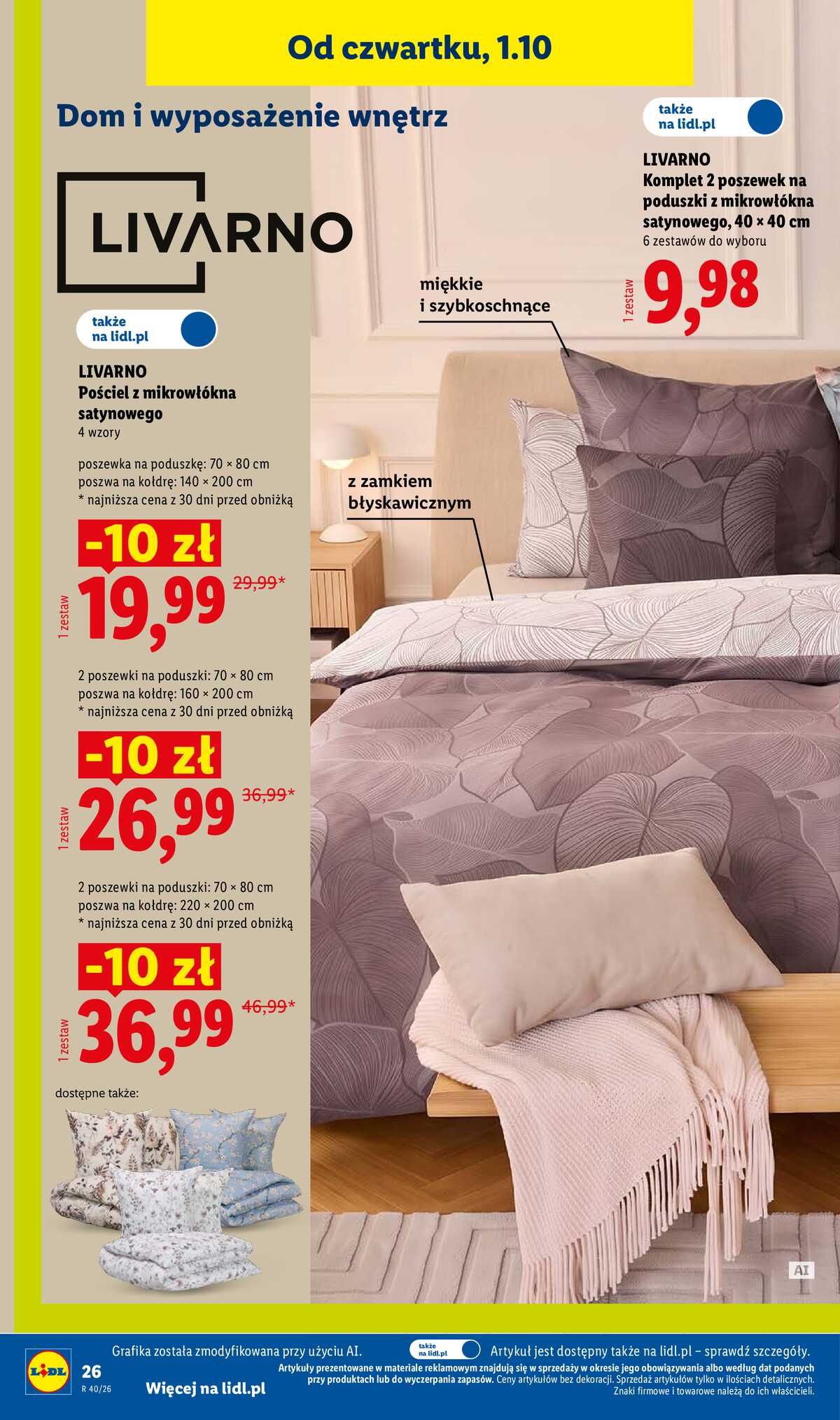 Leták Lidl Polsko 28.9.-3.10.2026 - Leták platí od 28. září do 3. října. strana 34
