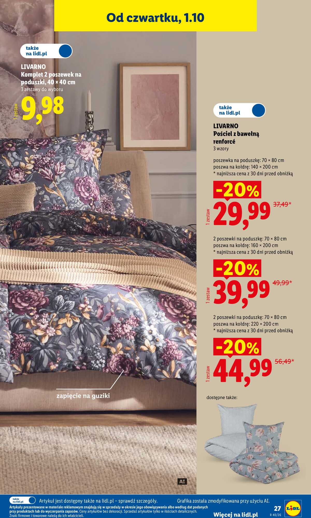 Leták Lidl Polsko 28.9.-3.10.2026 - Leták platí od 28. září do 3. října. strana 35