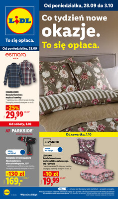 Leták Lidl Polsko 28.9.-3.10.2026 - Leták platí od 28. září do 3. října.
