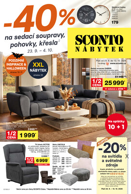 SCONTO nábytek letáky