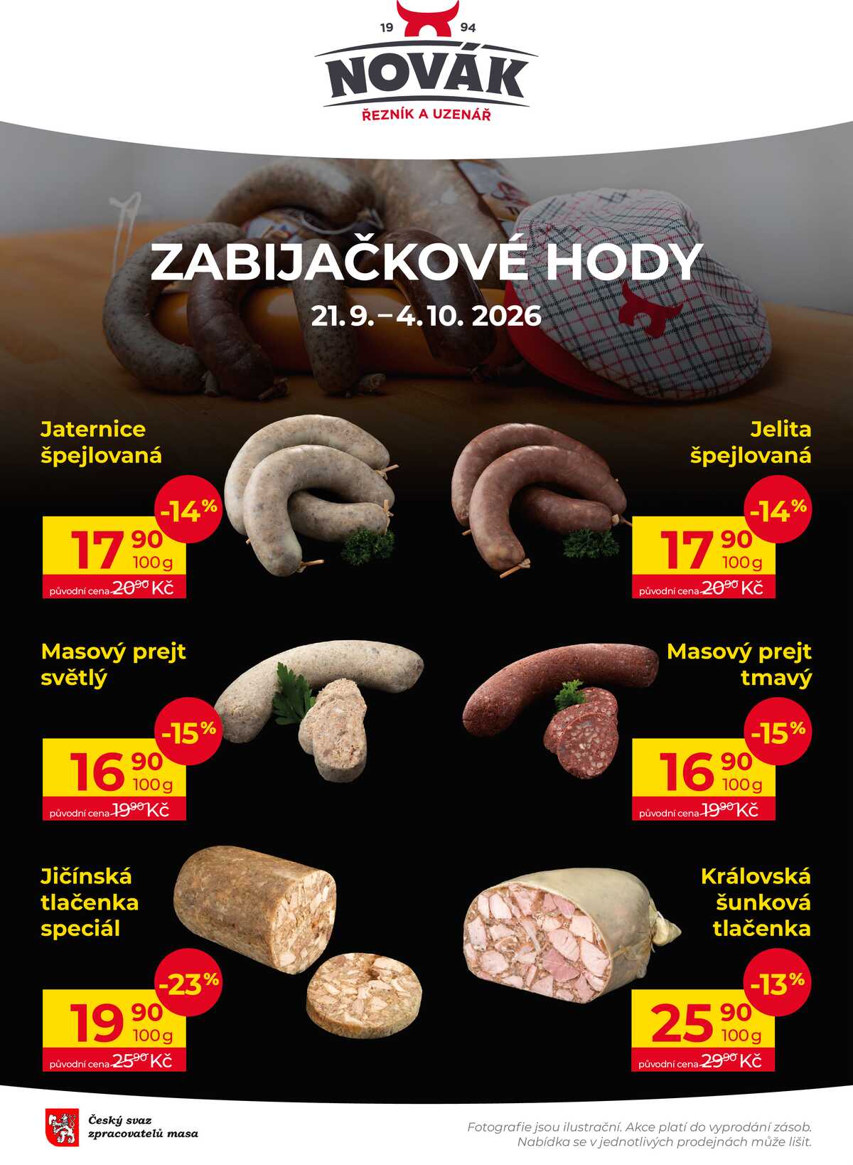 Novák maso-uzeniny Zabijačkové hody do 4.10. strana 1