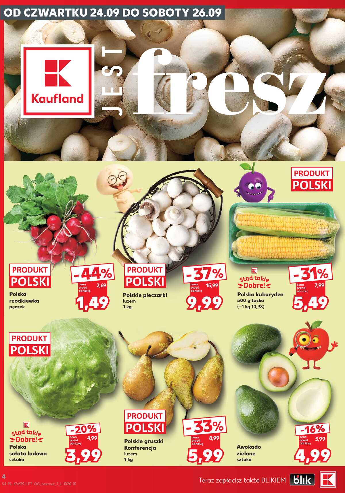 Leták Kaufland Polsko 24.9.-30.9.2026 - Týdenní zpravodaj strana 4