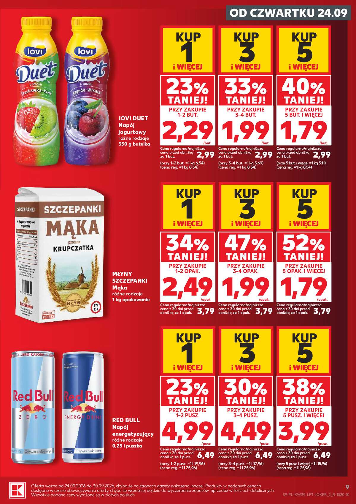 Leták Kaufland Polsko 24.9.-30.9.2026 - Týdenní zpravodaj strana 9