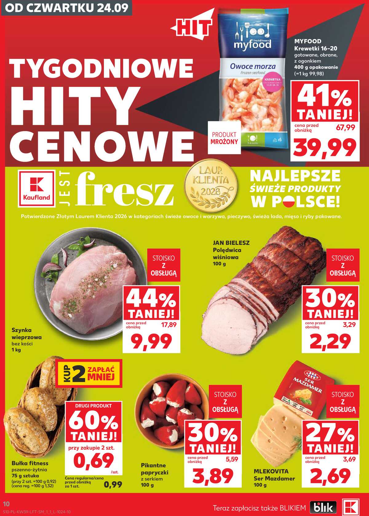 Leták Kaufland Polsko 24.9.-30.9.2026 - Týdenní zpravodaj strana 10