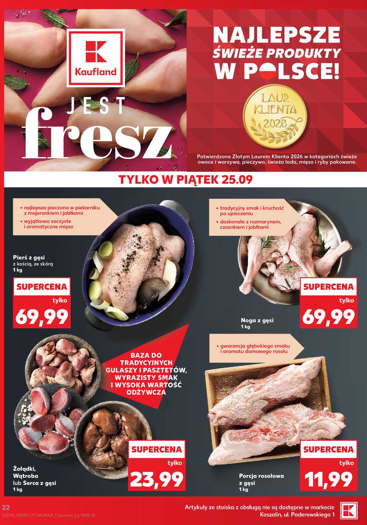 Leták Kaufland Polsko 24.9.-30.9.2026 - Týdenní zpravodaj strana 22