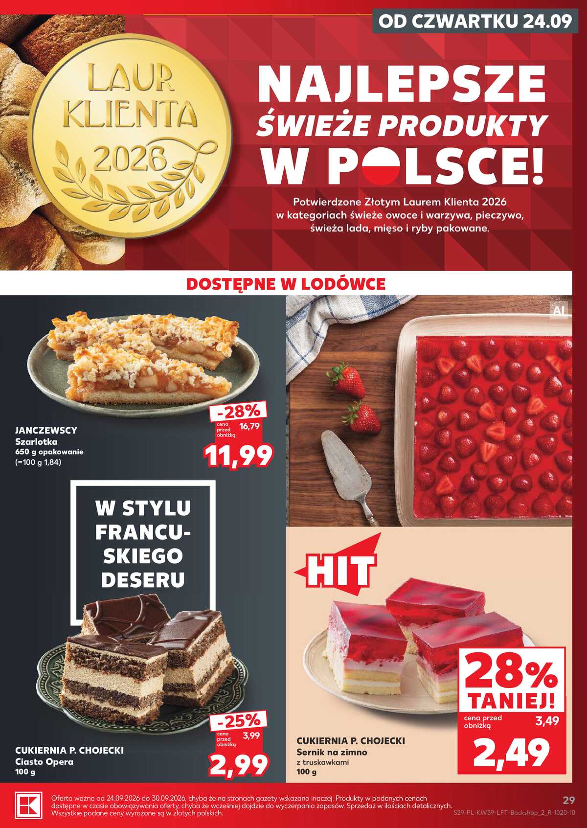 Leták Kaufland Polsko 24.9.-30.9.2026 - Týdenní zpravodaj strana 29