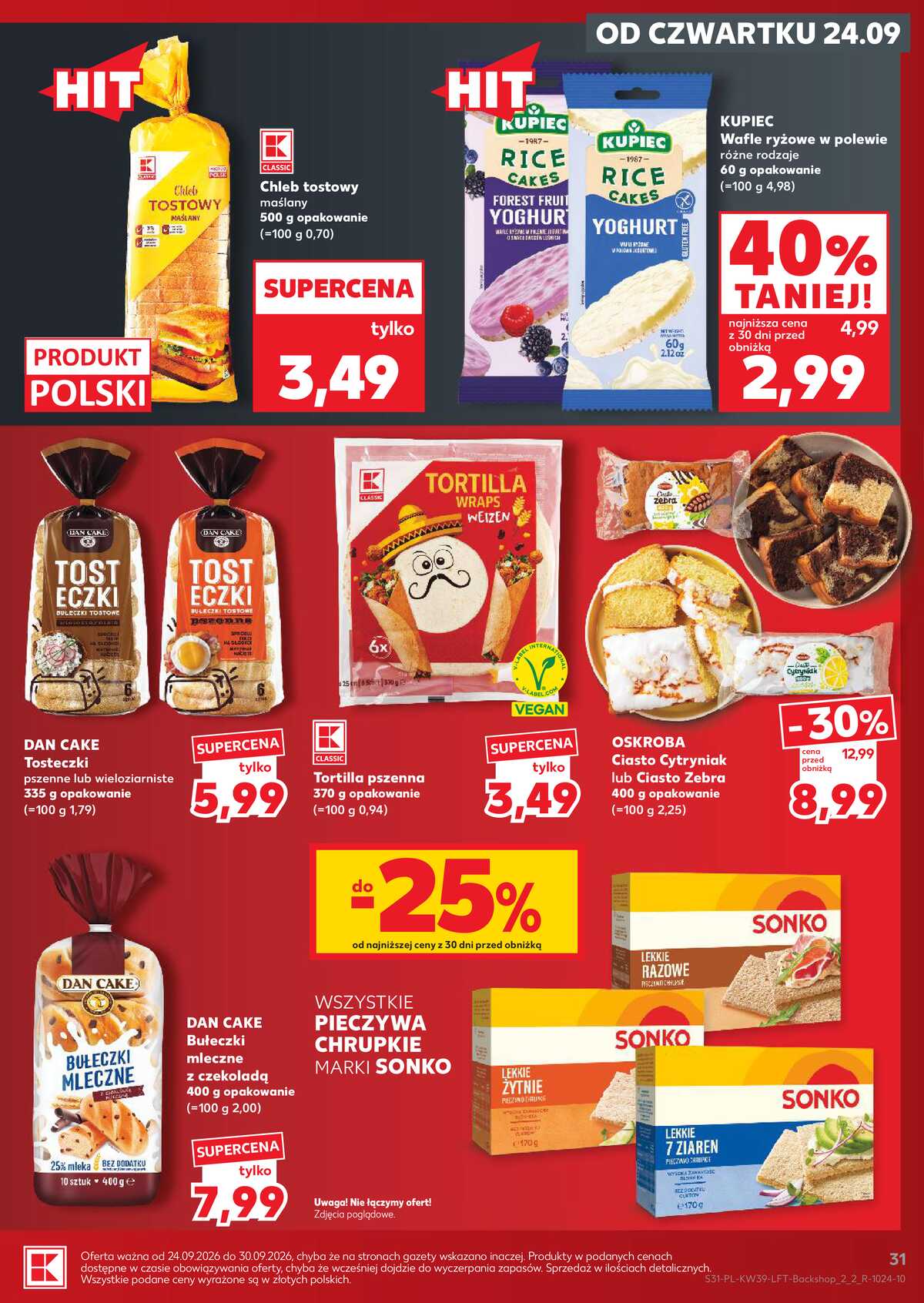 Leták Kaufland Polsko 24.9.-30.9.2026 - Týdenní zpravodaj strana 31