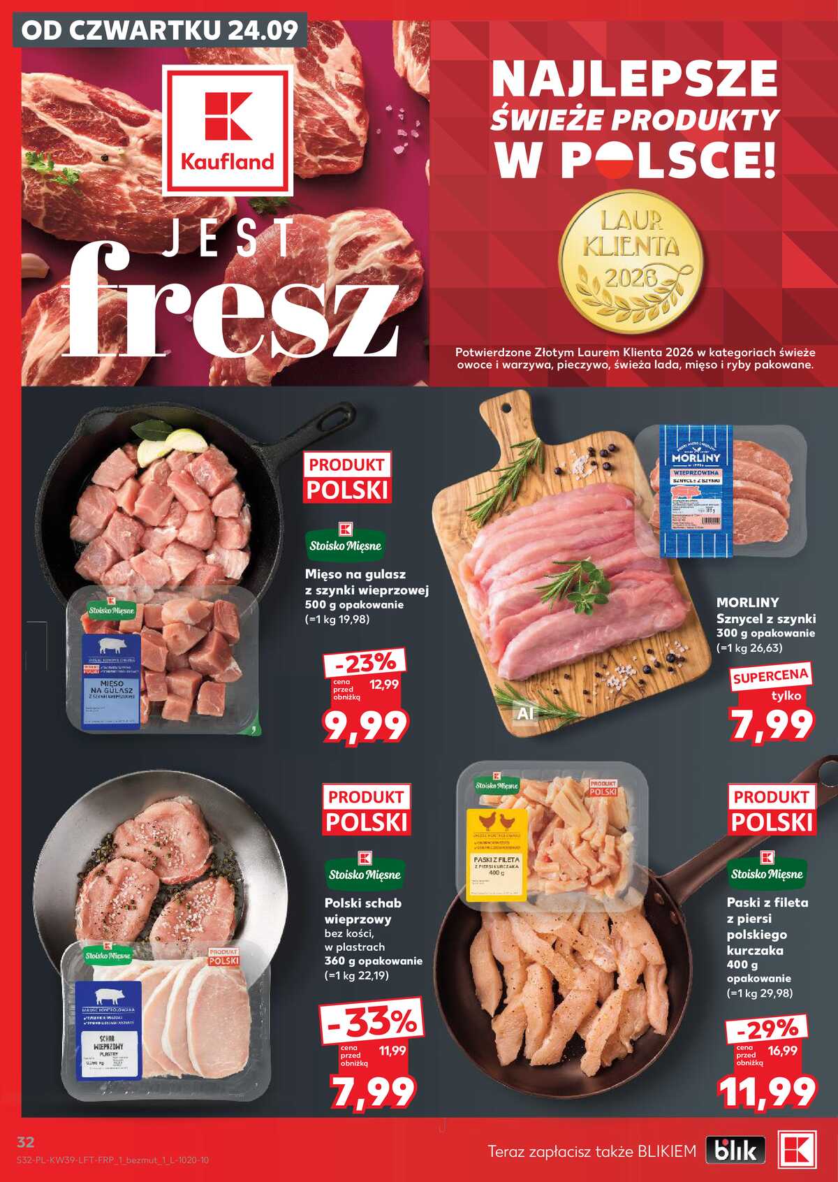 Leták Kaufland Polsko 24.9.-30.9.2026 - Týdenní zpravodaj strana 32