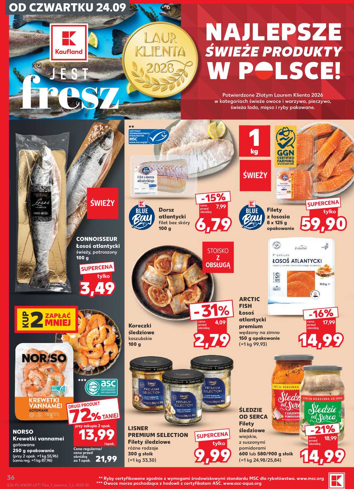 Leták Kaufland Polsko 24.9.-30.9.2026 - Týdenní zpravodaj strana 36