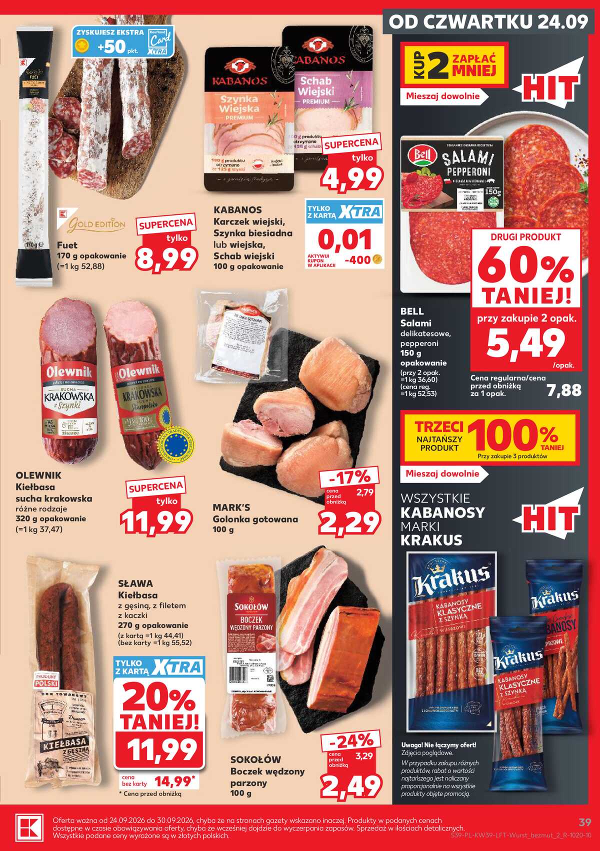 Leták Kaufland Polsko 24.9.-30.9.2026 - Týdenní zpravodaj strana 39