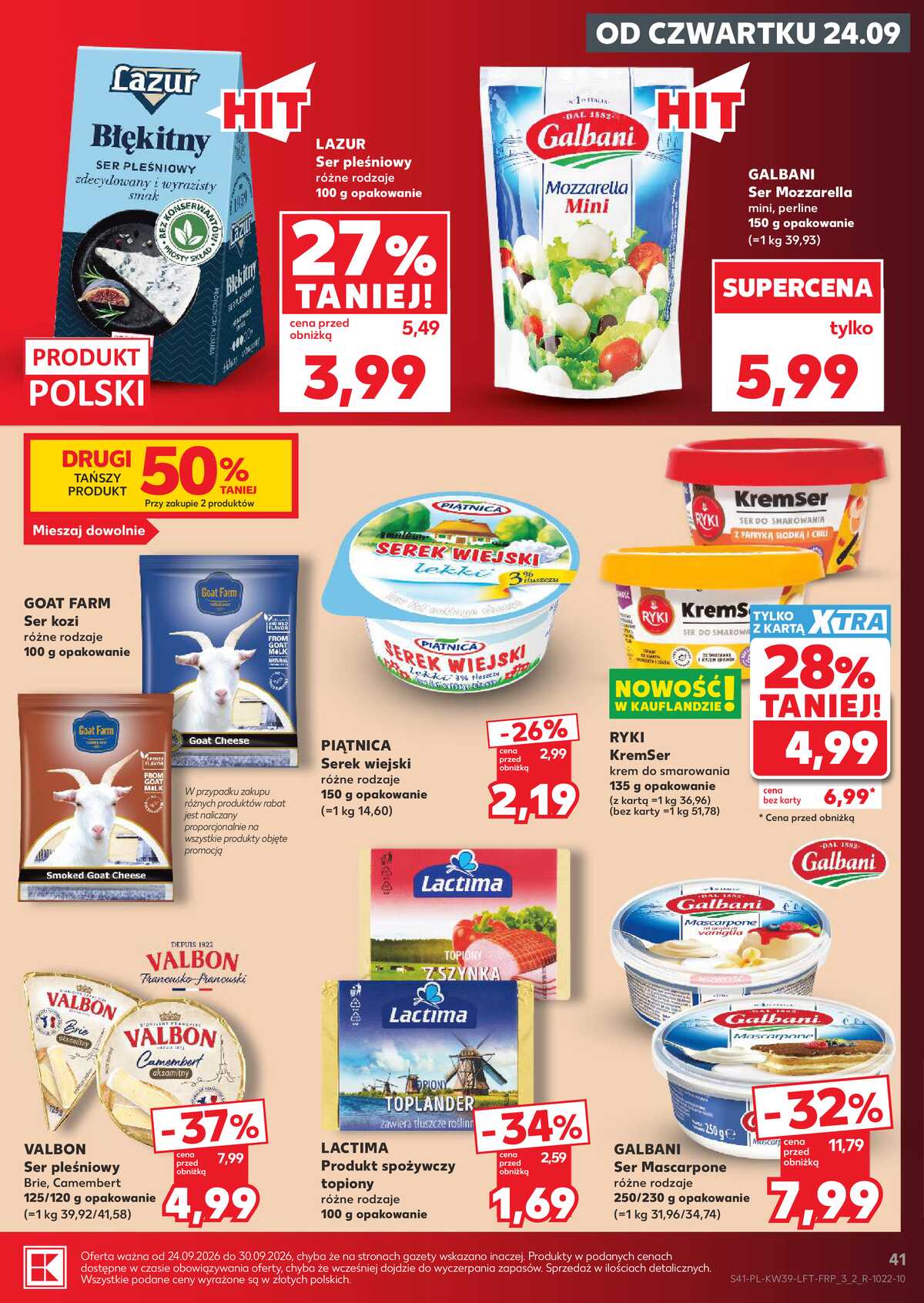 Leták Kaufland Polsko 24.9.-30.9.2026 - Týdenní zpravodaj strana 41