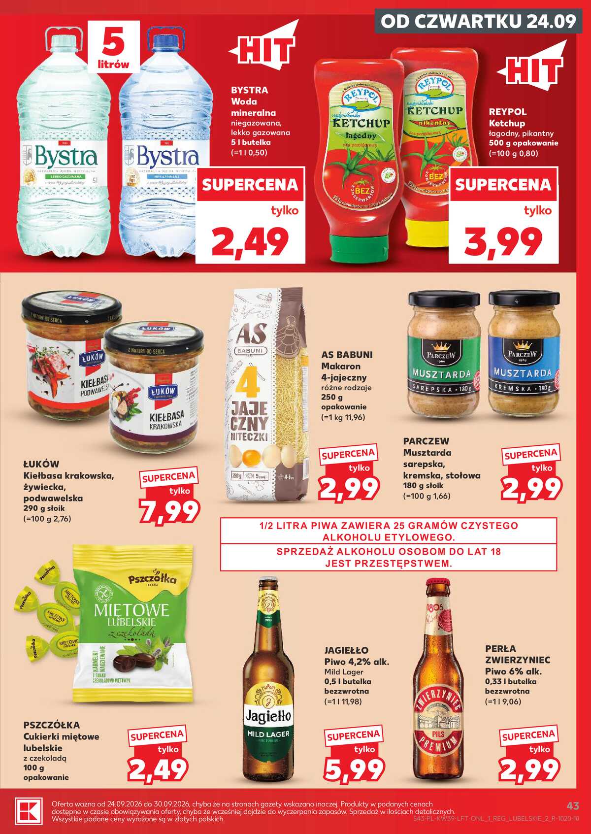 Leták Kaufland Polsko 24.9.-30.9.2026 - Týdenní zpravodaj strana 43