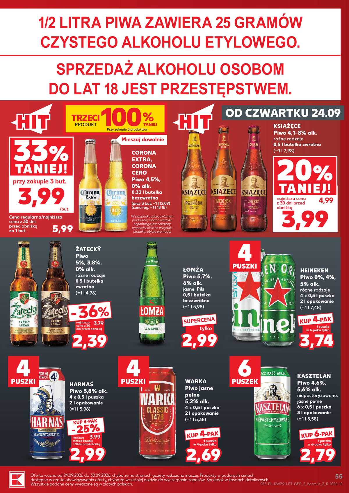 Leták Kaufland Polsko 24.9.-30.9.2026 - Týdenní zpravodaj strana 55