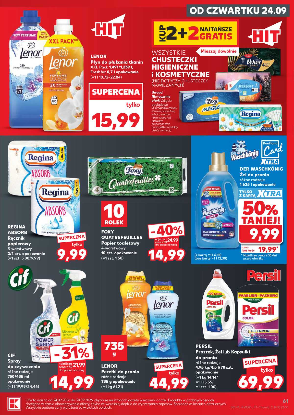 Leták Kaufland Polsko 24.9.-30.9.2026 - Týdenní zpravodaj strana 61