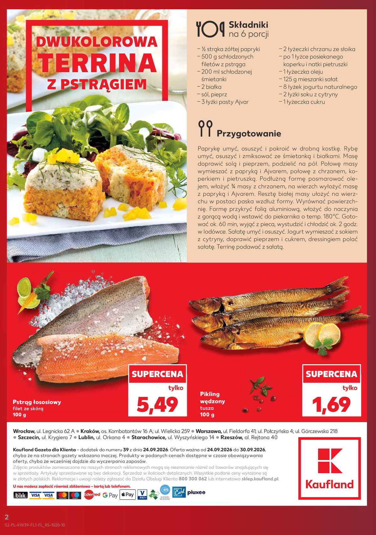 Leták Kaufland Polsko 24.9.-30.9.2026 - Ryby z našeho pultu strana 2