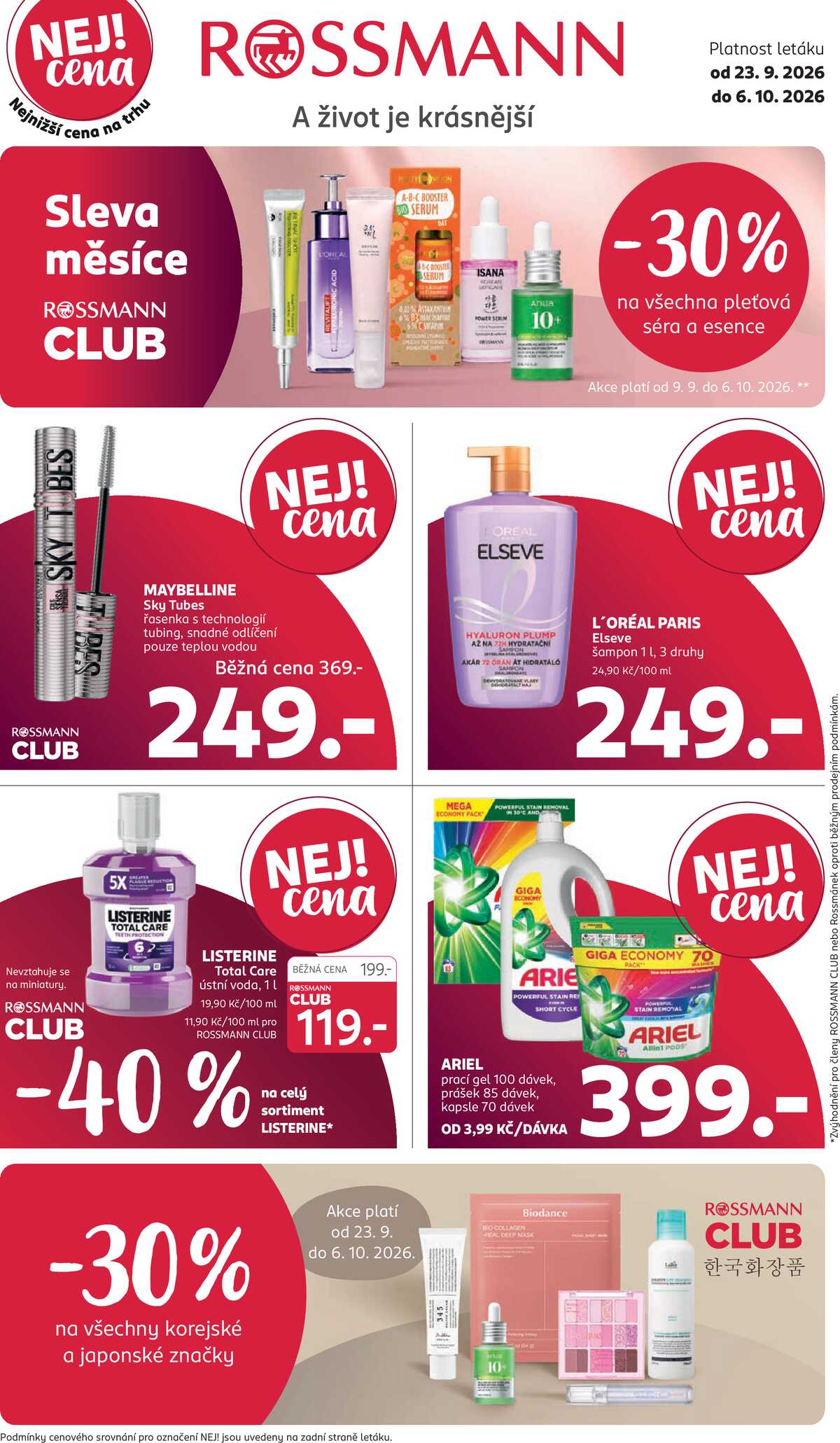 ROSSMANN 23.9. - 6.10. strana 1