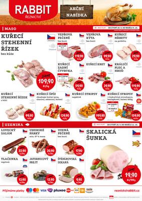 RABBIT řeznictví letáky