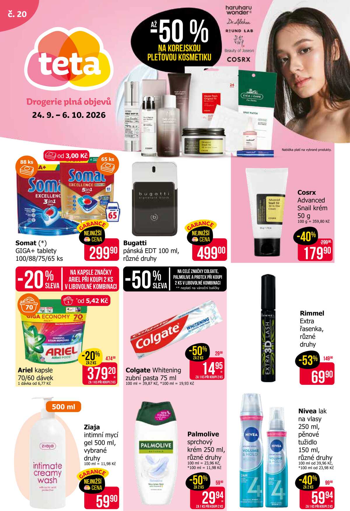 Teta drogerie  od 24.9. do 6.10.2026 strana 1