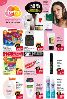 Teta drogerie  od 24.9. do 6.10.2026