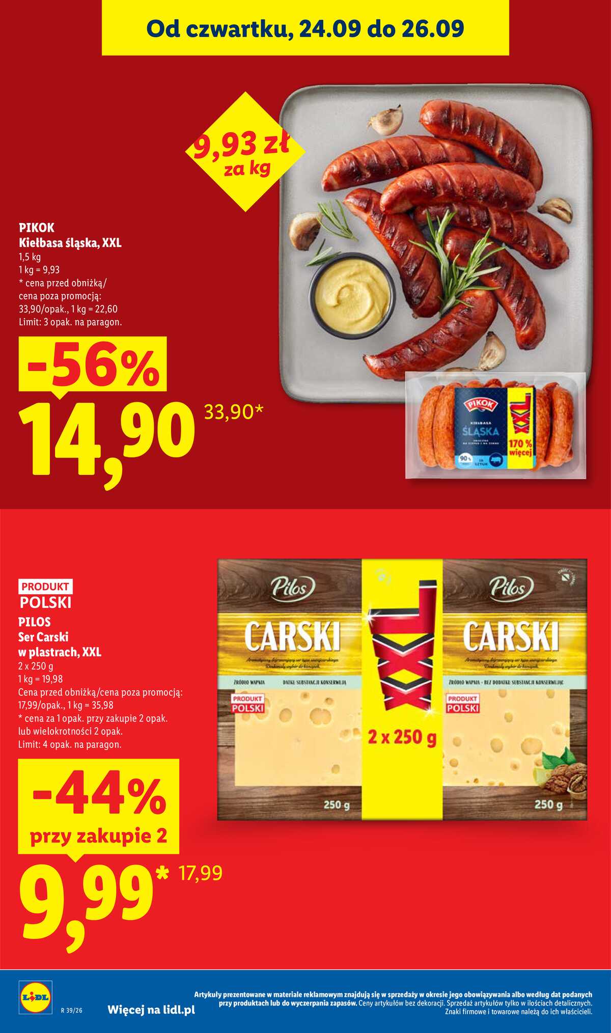 Leták Lidl Polsko 24.9.-26.9.2026 - Leták platí od 24. 9. do 26. 9. strana 26