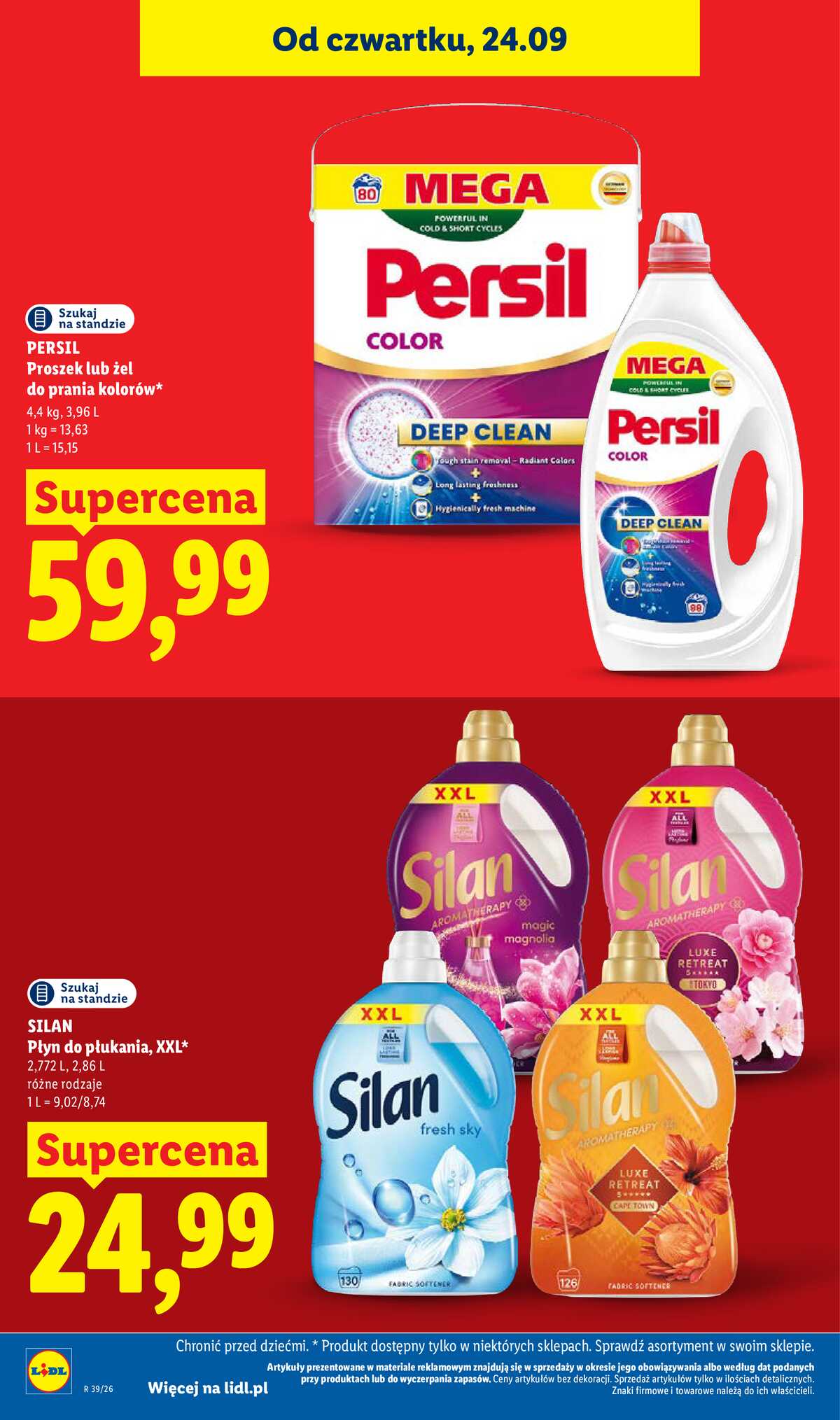 Leták Lidl Polsko 24.9.-26.9.2026 - Leták platí od 24. 9. do 26. 9. strana 40