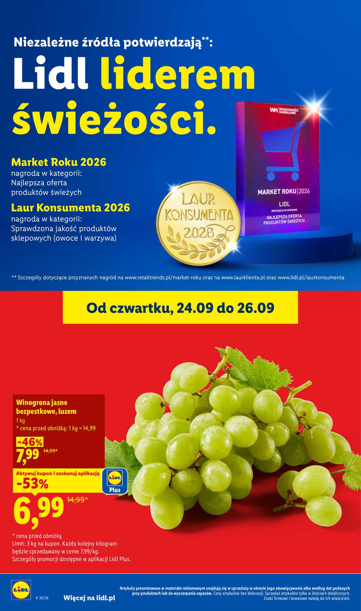 Leták Lidl Polsko 24.9.-26.9.2026 - Leták platí od 24. 9. do 26. 9. strana 46