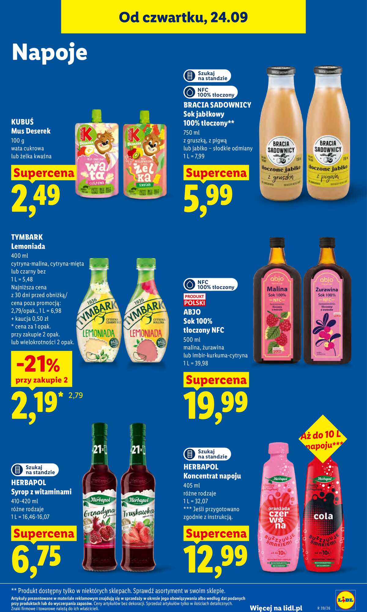 Leták Lidl Polsko 24.9.-26.9.2026 - Leták platí od 24. 9. do 26. 9. strana 77