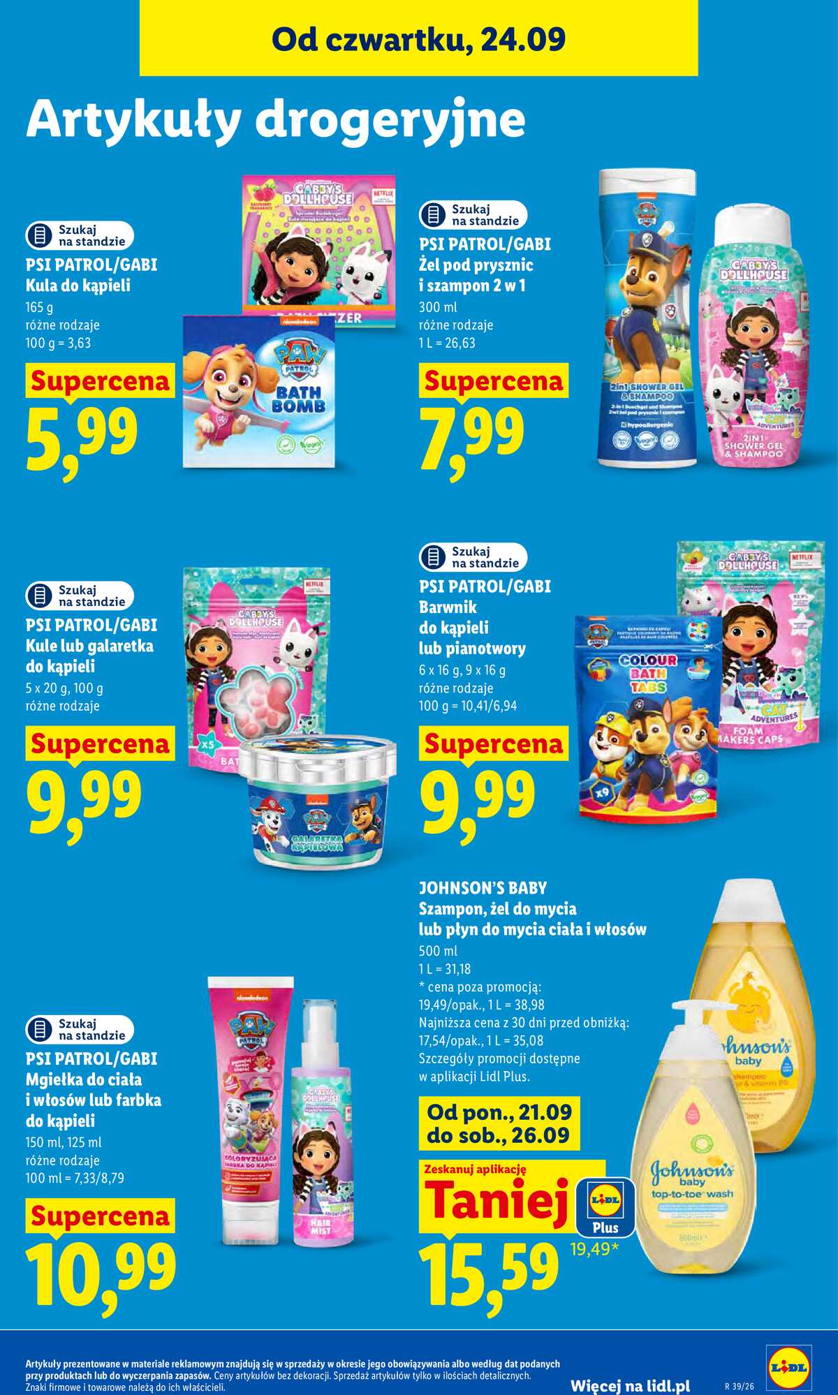 Leták Lidl Polsko 24.9.-26.9.2026 - Leták platí od 24. 9. do 26. 9. strana 95