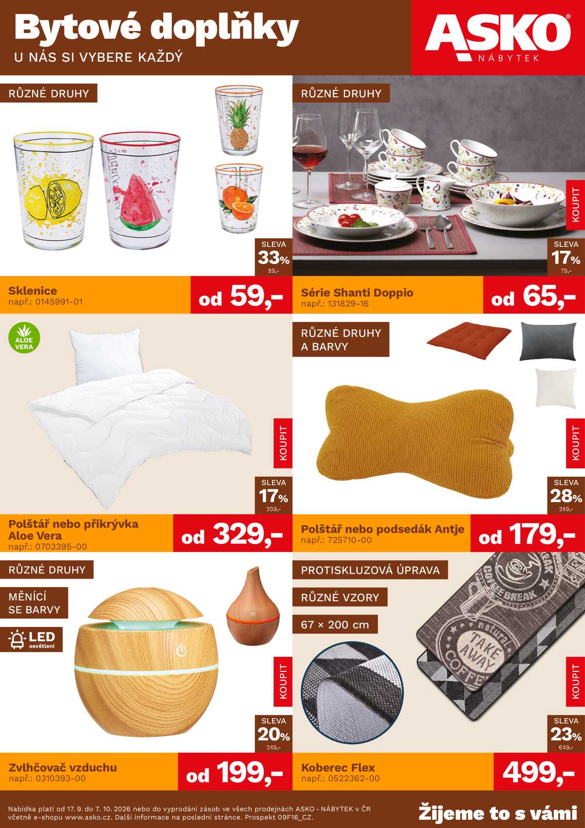 ASKO - NÁBYTEK Bytové doplňky do 7.10. strana 1