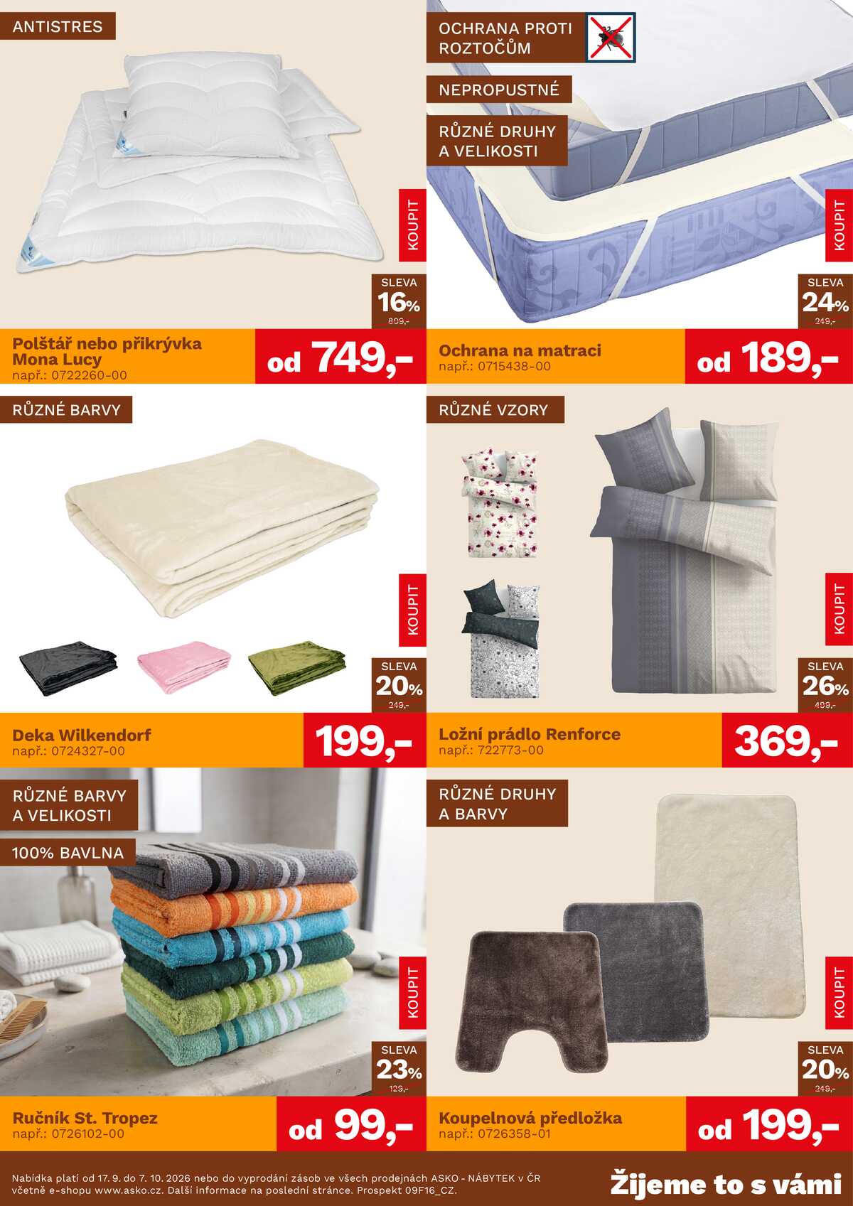 ASKO - NÁBYTEK Bytové doplňky do 7.10. strana 3
