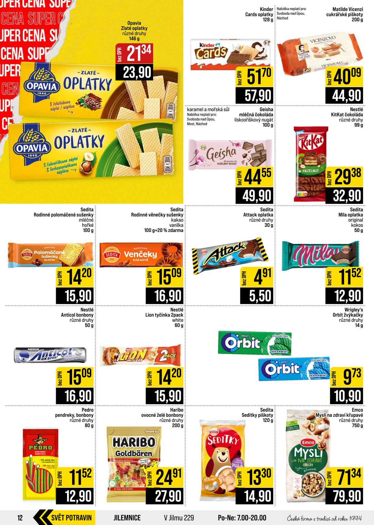 JIP Cash & Carry České Budějovice, Most, Náchod, Polička, Sušice a Svoboda nad Úpou od 23.9. do 29.9.2026 strana 12