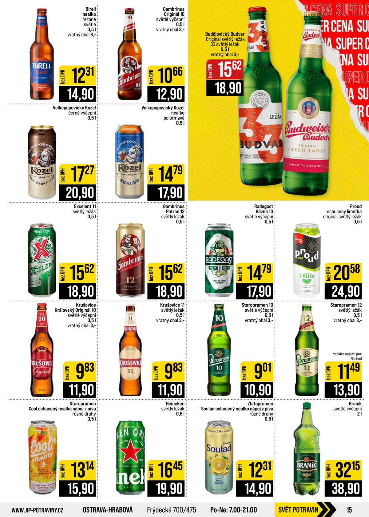 JIP Cash & Carry České Budějovice, Most, Náchod, Polička, Sušice a Svoboda nad Úpou od 23.9. do 29.9.2026 strana 15