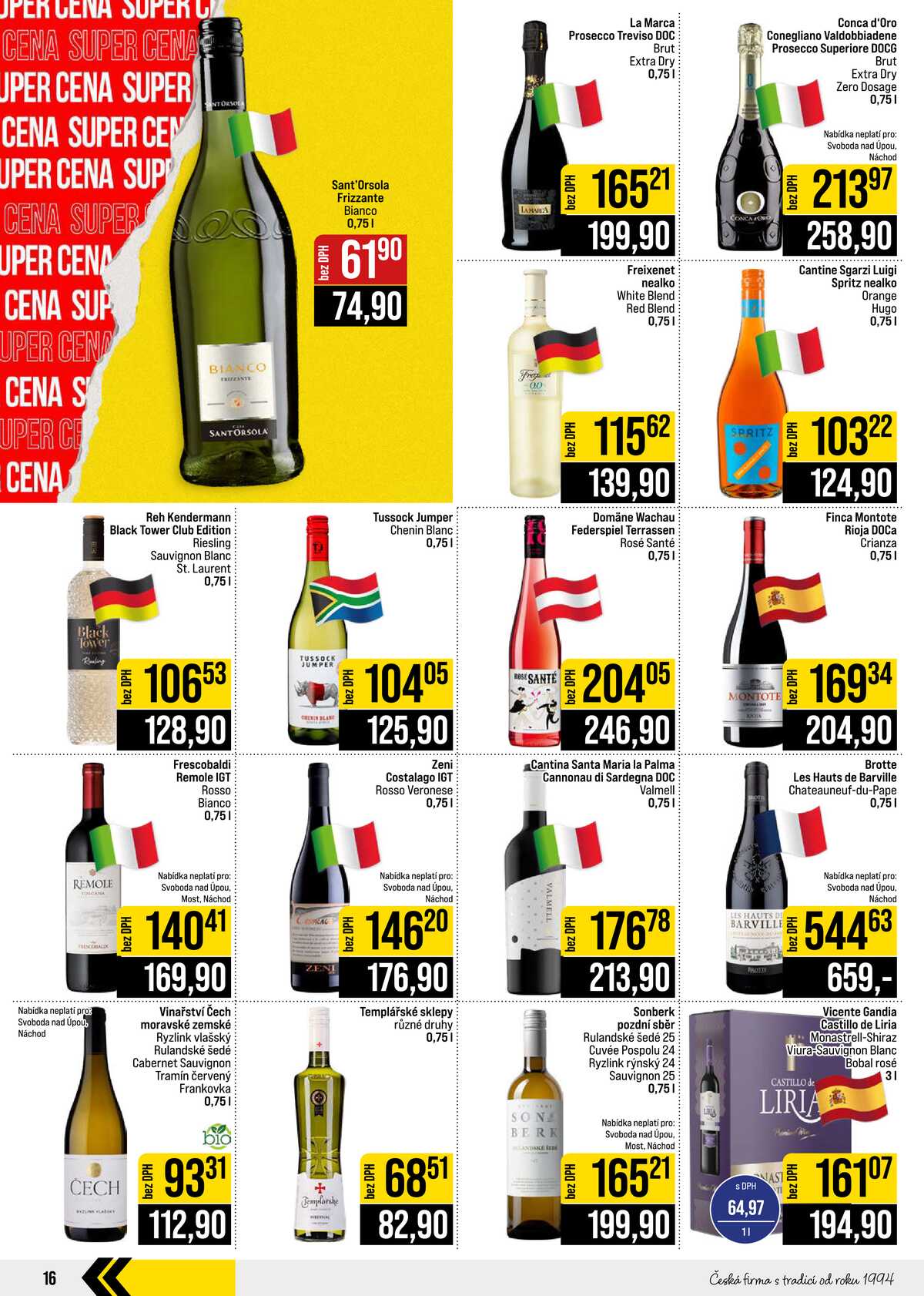 JIP Cash & Carry České Budějovice, Most, Náchod, Polička, Sušice a Svoboda nad Úpou od 23.9. do 29.9.2026 strana 16