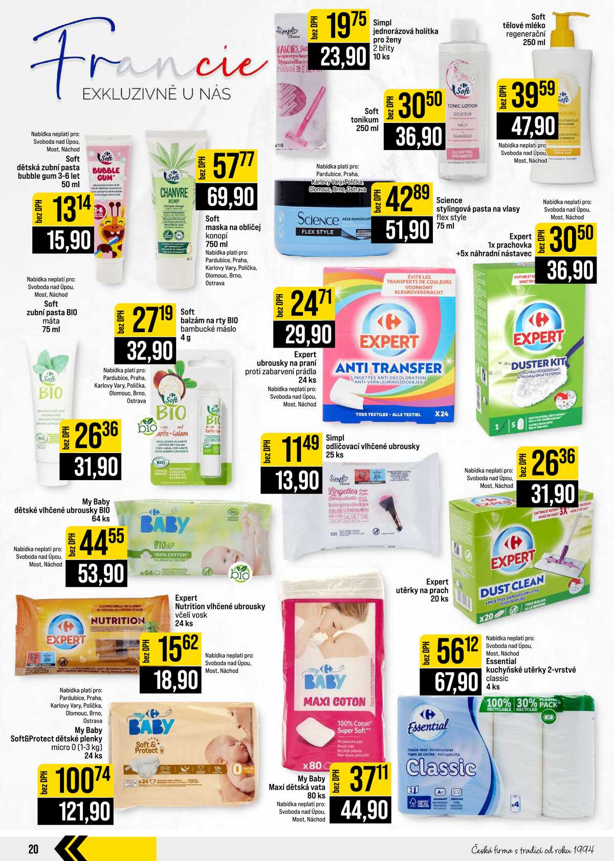 JIP Cash & Carry České Budějovice, Most, Náchod, Polička, Sušice a Svoboda nad Úpou od 23.9. do 29.9.2026 strana 20