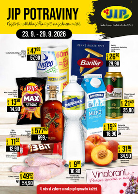JIP Cash &amp;amp; Carry České Budějovice, Most, Náchod, Polička, Sušice a Svoboda nad Úpou od 23.9. do 29.9.2026