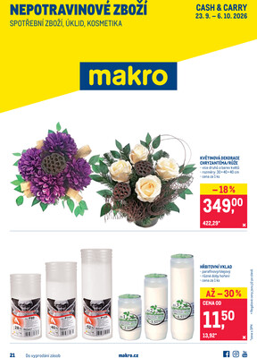 MAKRO Nepotravinové zboží do 6.10.